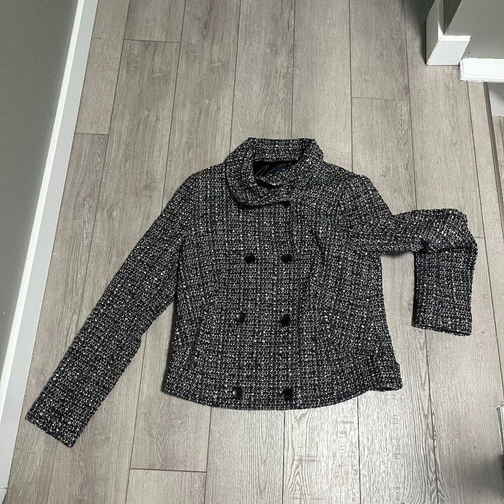GAP Woven double breasted jacket waist length Size Medium EUC
